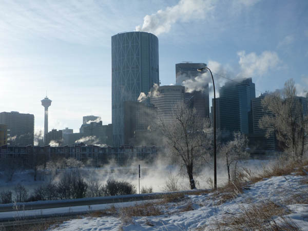 Calgary in winter